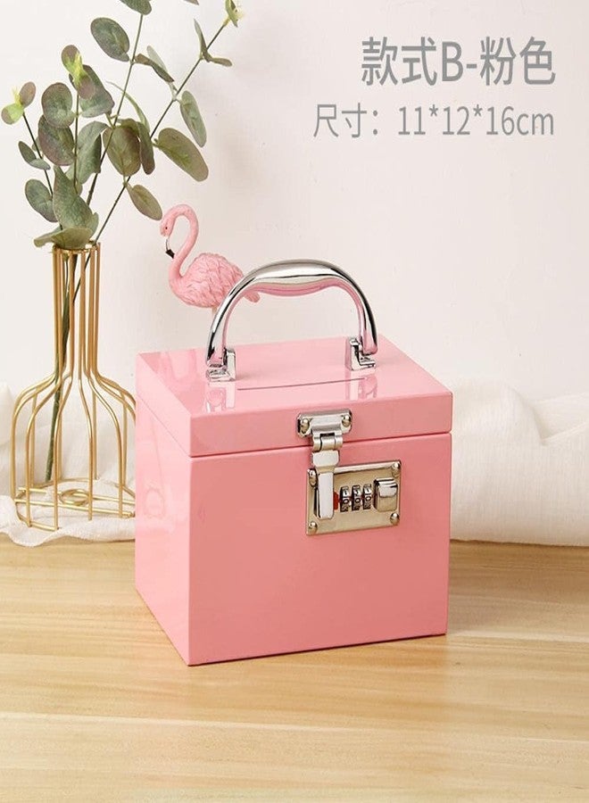 Azelf Metal Creative Children's Household Large-Capacity Piggy Bank with Lock Password Box Banknote Coin Savings Bank - Image 2